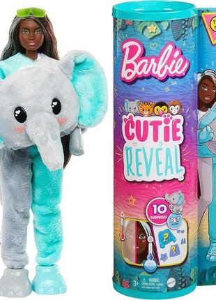 Лялька барбі сюрприз у костюмі слона змінює колір barbie cutie reveal doll hkp98