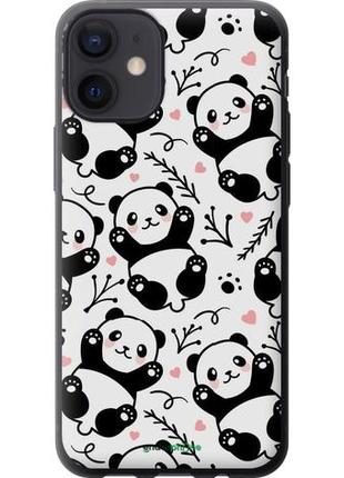 Чехол на iphone 12 mini панды "4318u-2071-10746"