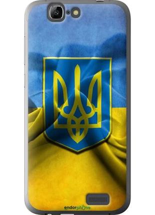 Чехол на huawei ascend g7 флаг и герб украины 1 "375u-147-10746"1 фото