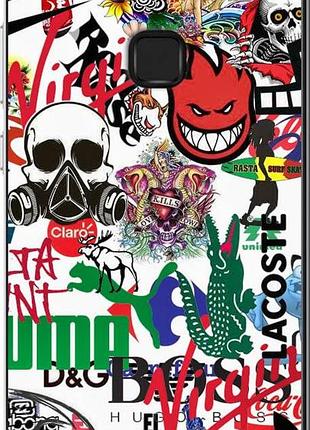 Чехол на huawei p10 lite many different logos "4022u-896-10746"