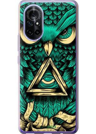 Чехол на huawei nova 8 сова арт-тату "3971u-2245-10746"