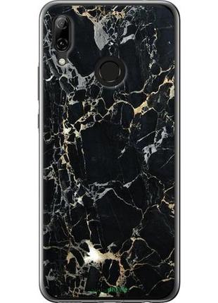Чехол на huawei nova 3 черный мрамор "3846u-1535-10746"