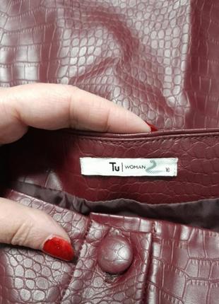 Юбка экокожа 3