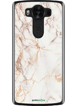 Чехол на lg v10 h962 белый мрамор "3847u-370-10746"