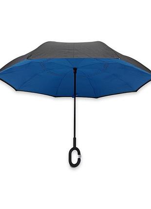 Парасолька зворотного складання sl тростина з подвійною тканиною #01711s5