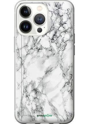 Чехол на iphone 13 pro мрамор белый "4480u-2372-10746"