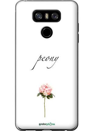 Чехол на lg g6 пион "4366u-836-10746"