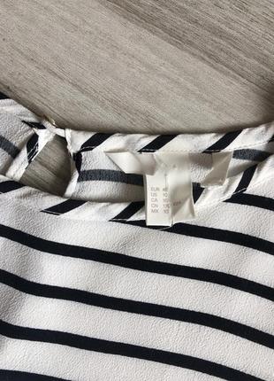 Віскозна смугаста блузка h&m5 фото