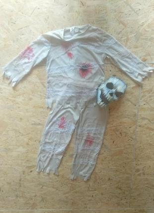 Карнавальный костюм мумия демон монстр 9-10 лет на хэллоуин4 фото