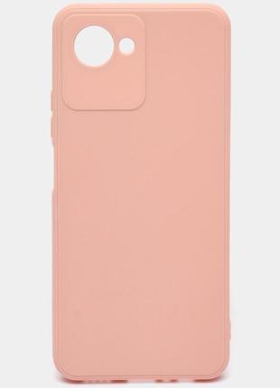 Чехол fiji soft для realme c30 силикон бампер светло-розовый
