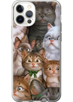 Чехол на iphone 12 коты "1653u-2053-10746"