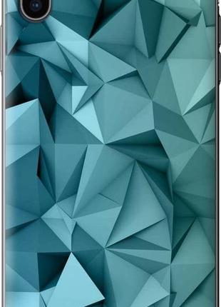 Чехол на silicone case для iphone xs / x геометрический узор v2 "2693u-1557-10746"