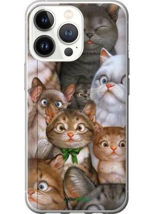 Чехол на iphone 13 pro коты "1653u-2372-10746"