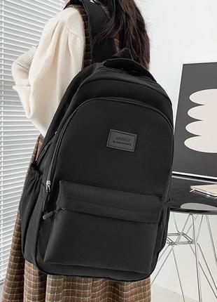 Рюкзак jinisiao мужской женский детский школьный портфель черный