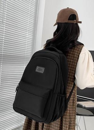 Рюкзак jinisiao мужской женский детский школьный портфель черный