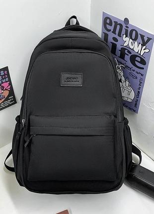 Рюкзак jinisiao мужской женский детский школьный портфель черный