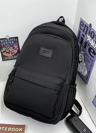 Рюкзак jinisiao мужской женский детский школьный портфель черный