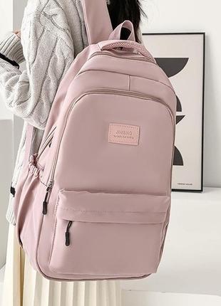 Рюкзак jinisiao женский детский школьный портфель розовый6 фото