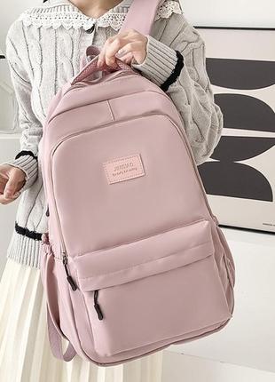 Рюкзак jinisiao женский детский школьный портфель розовый8 фото