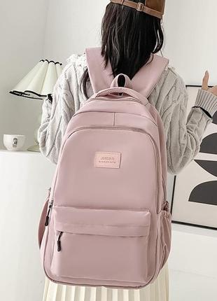 Рюкзак jinisiao женский детский школьный портфель розовый2 фото