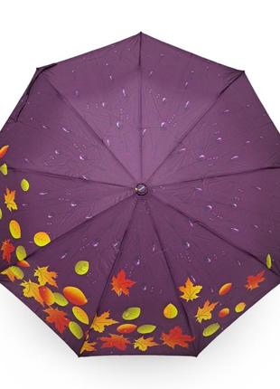 Женский зонтик susino полуавтомат осенние листья #0302953 фото