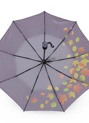 Женский зонтик susino полуавтомат осенние листья #0302955 фото