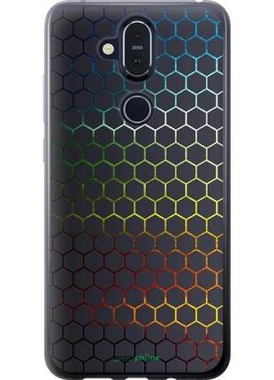 Чехол на nokia 8.1 переливающиеся соты "498u-1620-10746"