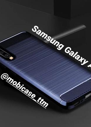 Чехол ipaky carbon для телефона samsung galaxy a50 sm-а505f защита на самсунг гелекси а50 бампер протиударный