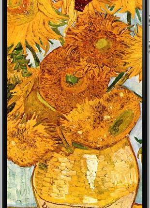 Чехол на iphone 4 винсент ван гог. подсолнухи "162u-15-10746"