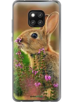 Чохол на huawei mate 20 pro кролик і квіти "3019u-1567-10746"