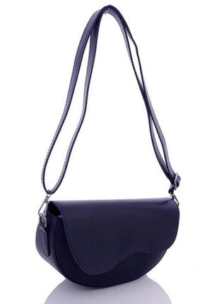 Жіноча сумочка «джейн» темно-синя1 фото