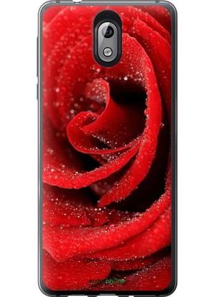 Чехол на nokia 3.1 красная роза "529u-1530-10746"