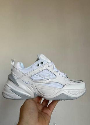 Женские кожаные кроссовки nike m2k tekno ✨ white найк м2к техно текно