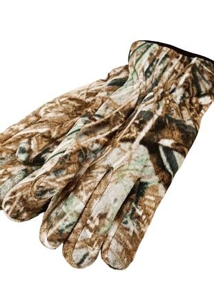 Перчатки мужские флисовые плотные осень-зима размер 11 камуфляж4 фото