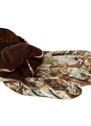 Перчатки мужские флисовые плотные осень-зима размер 11 камуфляж9 фото