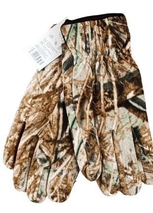 Перчатки мужские флисовые плотные осень-зима размер 11 камуфляж3 фото