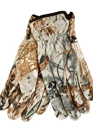 Перчатки мужские флисовые плотные осень-зима размер 11 камуфляж6 фото