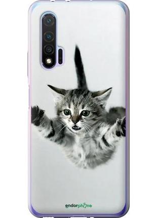 Чехол на huawei nova 6 летящий котёнок "2322u-1821-10746"