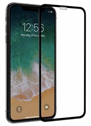 Захисне скло 4d для iphone x black