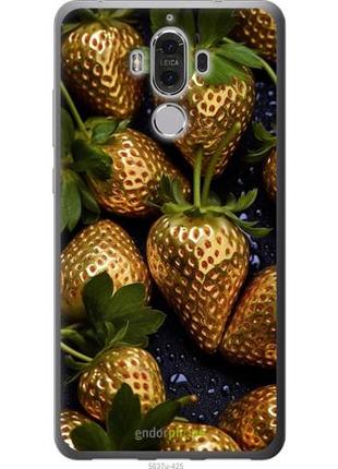 Чохол на huawei mate 9 золота полуниця "5637u-425-10746"