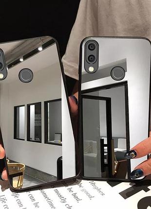 Дзеркальний силіконовий чохол tpu для телефона huawei y6 2019 дзеркало чохол бампер силікон на хуаї