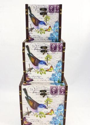 Набор 3-х ящиков - птица гранд презент sh31168