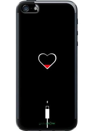 Чехол на iphone se подзарядка сердца "4274u-214-10746"1 фото