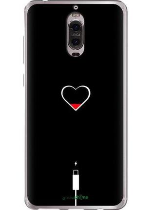 Чехол на huawei mate 9 pro подзарядка сердца "4274u-819-10746"