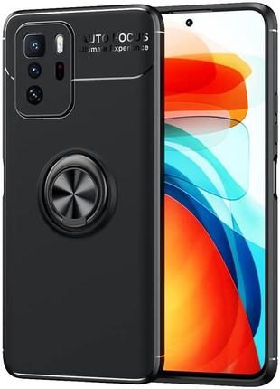 Tpu чехол deen colorring под магнитный держатель (opp) для xiaomi redmi note 10 5g / poco m3 pro