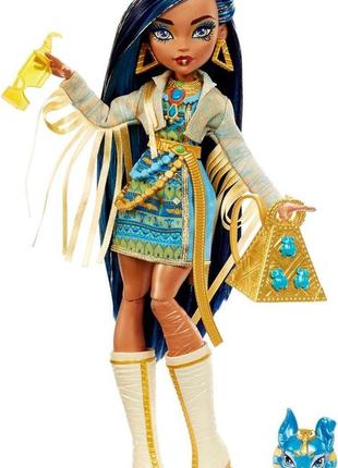 Лялька mattel монстер хай клео де ніл 2022 monster high cleo de nile posable (hhk54)