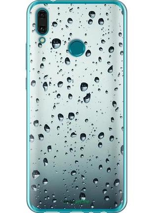 Чехол на huawei y9 2019 стекло в каплях "848u-1602-10746"