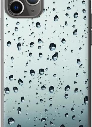 Чехол на iphone 11 pro стекло в каплях "848u-1788-10746"1 фото