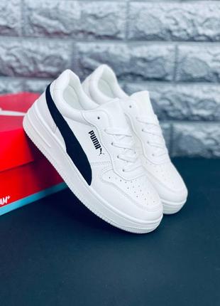 Женские кроссовки puma белые кожаные кроссовки пума