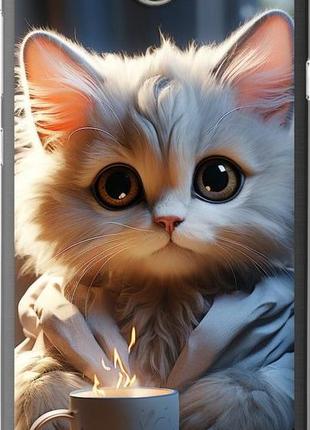 Чехол на huawei y5 ii white cat "5646u-496-10746"